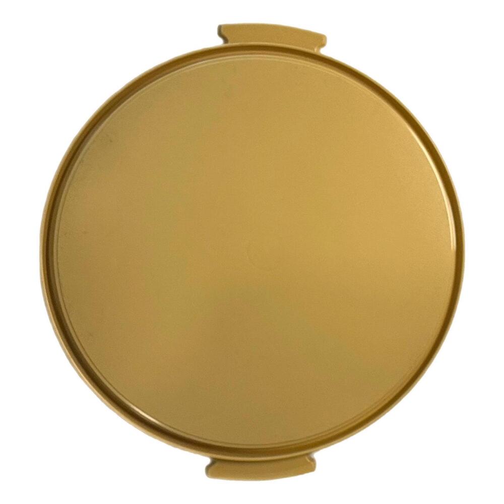 1970s Vintage Tupperware Harvest Gold 13” Cake Carrier Bottom Plate